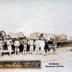 Un tren militar de USA en Veracruz (1914)