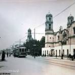 Avenida hombres ilustres por el Fotógrafo Hugo Brehme.