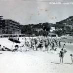 Playa Caleta. ( Circulada el 1 de Abril de 1956 ).