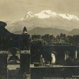 Vista al volcán Iztaccíhuatl