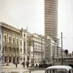 La Torre Latinoamericana  en construccion.