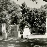 Entrada de los leones, en Chapultepec