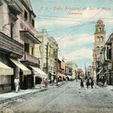 Calle principal con vista de sur a norte