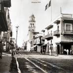 Escena callejera  de Veracruz fechada en 1929.