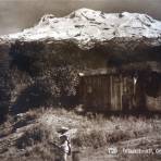 Volcan Ixtaccihuatl visto desdeAmecameca Por el Fotógrafo Hugo Brehme.