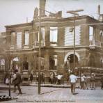 Casa incendiada de Sr presidente Francisco I Madero Durante La Decena Trágica Febrero de (1913) Ciudad de México.