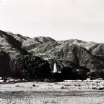 Panorama de Ajijic, Jalisco  ( Circulada el 21 de Junio de 1952 ).