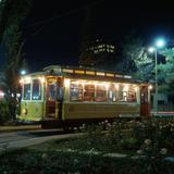 Tranvía de noche en la glorieta Chilpancingo (1973)