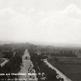 Vista del Paseo de la Reforma, hacia Chapultepec