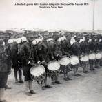 La Banda de guerra del 13 batallon del ejercito Mexicano 5 de Mayo de 1923 Monterrey, Nuevo León