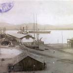 El muelle. ( Circulada el 9 de Septiembre de 1913 ).