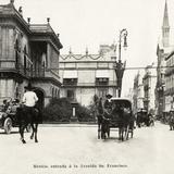 Entrada a la Avenida de San Francisco (hoy Francisco I. Madero) - Ciudad de México, Distrito Federal