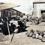Mercado tipico. ( Circulada el 23 de Julio de 1937 ).