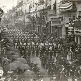 Ciudad de México, Distrito Federal. . Desfile durante las fiestas de Primer Centenario de la Independencia (1910)