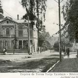 Ciudad de México, Distrito Federal. . Calle Torres Torija (hoy, Parque Lira), en Tacubaya