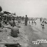 Bañistas en el Lago de Chapala