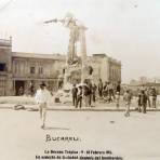 Bucareli La Decena Tragica ( Del 9 al 18 de Febrero de 1913 ) Un aspecto de La Cd despues del bombardeo.