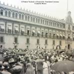 El Palacio Nacional y el Funeral de  Venustiano Carranza Ciudad de México.