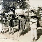 Tipos Mexicanos petateros por el Fotógrafo Hugo Brehme..