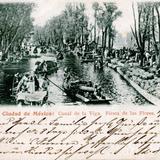Ciudad de México, Distrito Federal. . Canal de la Viga (postal circulada en 1899)