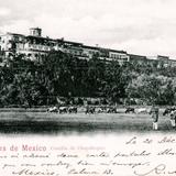 Ciudad de México, Distrito Federal. . Castillo de Chapultepec (postal circulada en 1899)