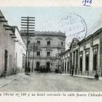 Calle Juárez, Hotel y Escuela Oficial No. 136 - Chihuahua, Chihuahua